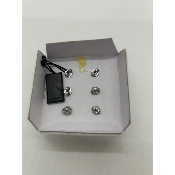 Honora Collection Freshwater Potato Pearl Stud Earrings Set in White Gold Black - Picture 11 of 16